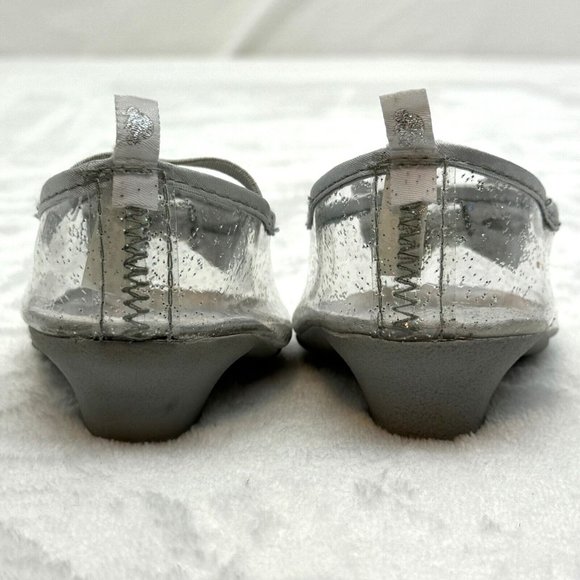 Build A Bear Clothes Shoes Glass Slippers Cristal Bow with 1" Heel for 18" Plush - Picture 2 of 4